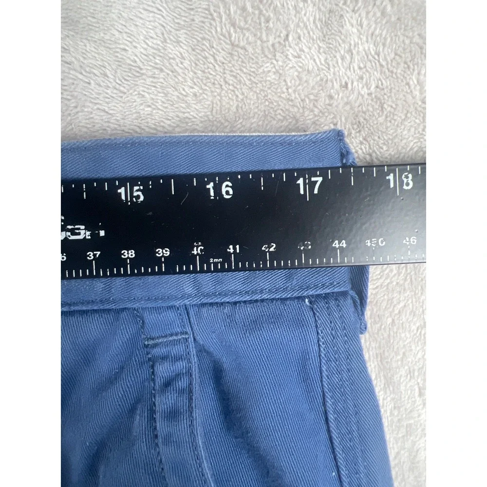 Polo Ralph Lauren Mens Blue Cargo Shorts Classic Polo Chino Size 34 Twill Cotton
